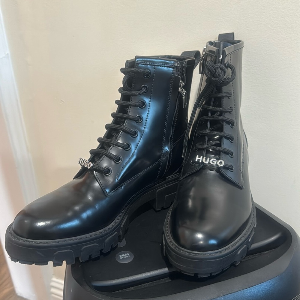🖤HUGO AXEL Lace-up ankle boots - Picture 5 of 16